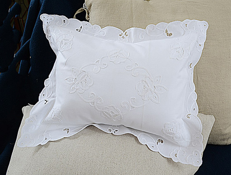 Imperial Embroidered Traditional Baby Pillow 12"x16". - Click Image to Close